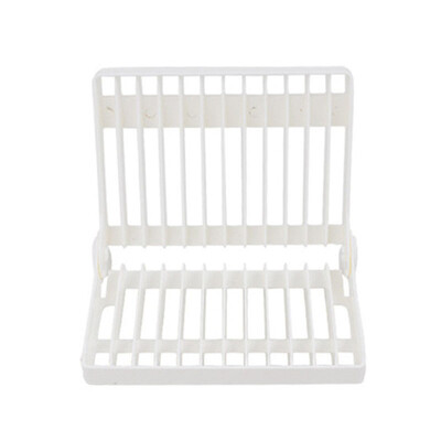 

Kitchen Folding Dish Rack Stand Holder Bowl Plate Organizer Tray Drainer Shelf