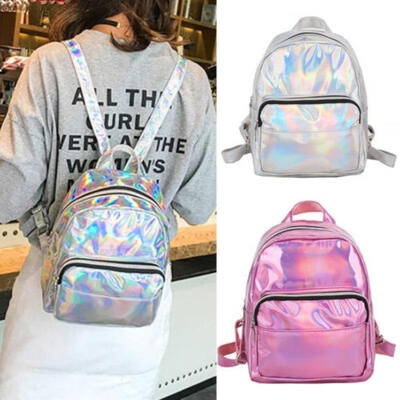 

PU Leather Backpack Outdoor Hiking Travel Rucksack Work Laptop Girls School Bag