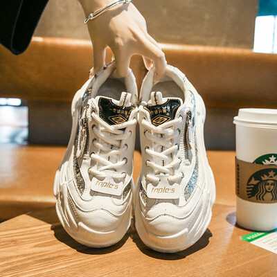 

LZJ Sneakers Women 2019 Fashion White Sneakers Brand Retro Platform Shoes for Breathable Mesh Chunky Sneakers Outdoors Casual