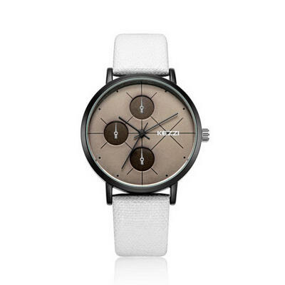 

KEZZI Fashionable Simple Men Quartz Watch With Three Circles And Six Pins