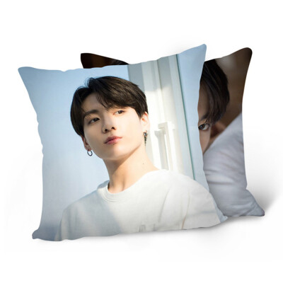 

Kpop BTS White Valentine Square Throw Pillow Cover Pillowcase Photo Printing Double Side