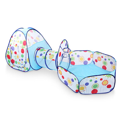 

Kids Play Tent 3-in-1 Foldable Crawl Tunnel Combo Playhouse
