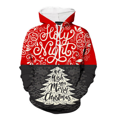 

Women Men Christmas Tree 3 D Printed Hoodies Casual Xmas Gift