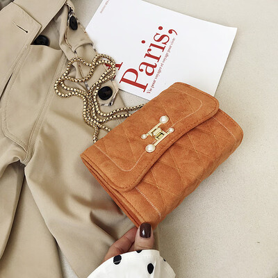 

Girls small bag handbags new Korean version of the rhombic chain fashion single shoulder diagonal package small square p