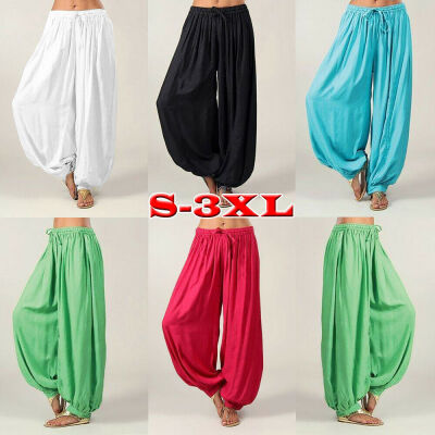 

HAREM TROUSERS Ali Baba Pants Aladdin Afghan Genie Hippy Yoga Jumpsuit Cotton