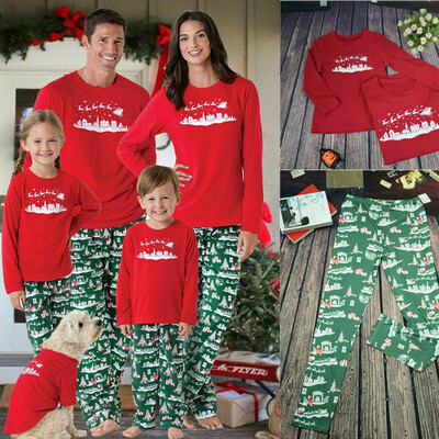 

XMAS PJs Family Matching Adult Women Kids Christmas Nightwear Pyjamas Pajamas US