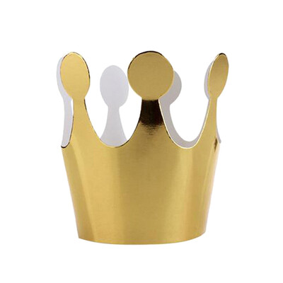 

〖Follure〗10pcs Birthday Crown Hats Fashion Cute Glitter Crown Hat Party Supplies for Kids