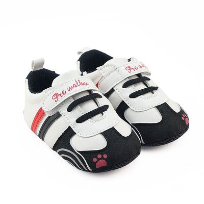 

Newborn Baby Boys Girls Crib Prewalker Soft Sole Anti-slip Sneakers Shoes