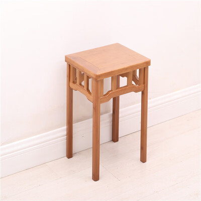

BO AI NUO Foot stool solid wood dining chair dining stool simple square stool household square stool convenient storage 4 piece