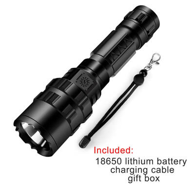 

Super Bright Flashlight USB Rechargeable Tactical Torch Light With 5 Light Modes