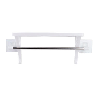 

Greensen Bathroom Shelf with Stainless Steel Towel Bar Wall Mounted Shower Storage Rack