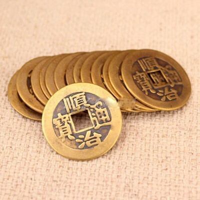 

Car Pendant Decoration 10pcsSet Chinese Feng Shui Coins For Wealth And Success Lucky Oriental Emperor Qing Old Cop
