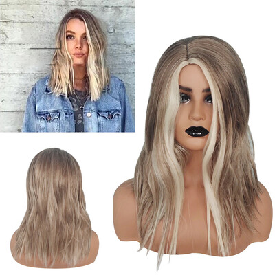 

〖Follure〗Natural Gold Synthetic Wig Fashion Short Wavy Sexy Women Curly Full Wigs Cap