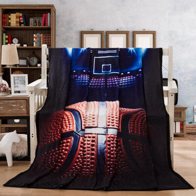 

Greensen Fashion 3D Basketball Court Print Pattern Soft Cozy Comfortable Blanket for Sofa Bed