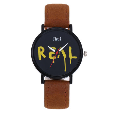 

Ladies Casual Watches Women Simple Design Mechanical Gear Dial Leather Band Analog Quartz Wrist Watches Digital Relogio &Ff