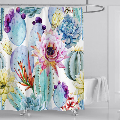 

Toponeto New Waterproof Shower Curtain with 12 Hooks 3D Printed Bathroom Polyester