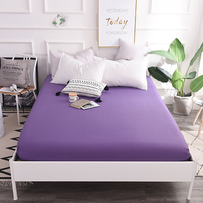 

Toponeto Fitted Sheet Bedding Cover Bed Sheet Soft Comfort Solid Color