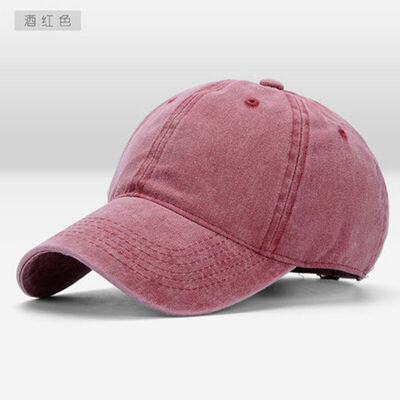 

SUNSIOM Denim Hat Baseball Cap Washed Style Plain Adjustable Blank Dad Caps Hats