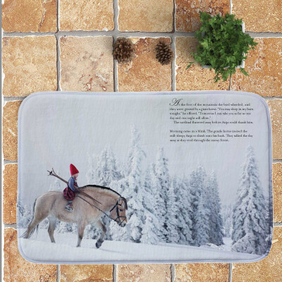 

Toponeto Merry Christmas Welcome Doormats Indoor Home Carpets Decor 40x60CM
