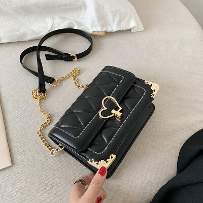 

Advanced sense bag female bag new 2019 fashion foreign gas chain bag wild ins net red shoulder slung small bag