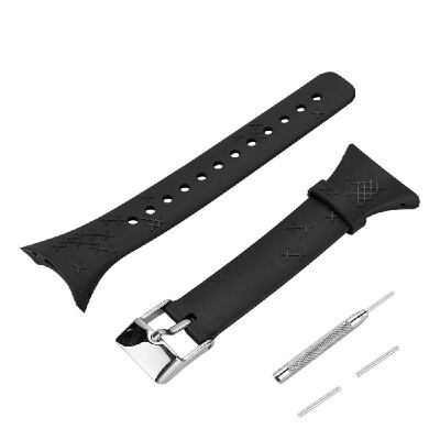 

Outdoor Waterproof Rubber Watch Band Mens Watch-strap Steel Buckle with Screwdriver for SUUNTO  Serise M1M2M4M5