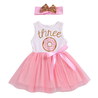 

Princess Baby Girl Dress Cotton Baby Infant Fairy Tale Petals Colorful Dress with Headwear Princess Newborn Baby Dresses Gift