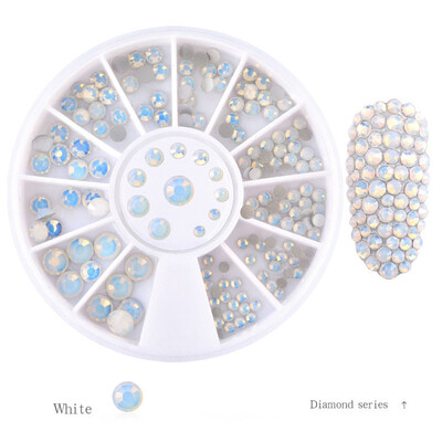

Toponeto Shining Diamonds Dazzling Tips Nail Sticker Sequins Colorful Nail Art Decoration