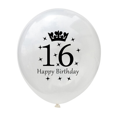 

FUNNYBUNNY 12 Inch Transparent Crown Birthday Latex Confetti Balloon 30 40 50 Birthday Balloon Birthday Party Decorations Adult