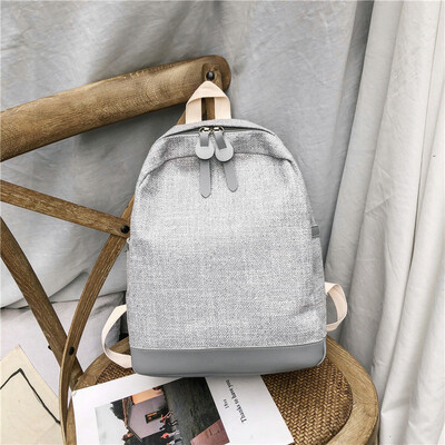 

Schoolbag womens Korean original sink ulzzang high school college students canvas old simple double shoulder bag