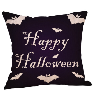 

Happy Halloween Pillows Cover Fall Decor Pillow Case Sofa Throw Cushion Cover