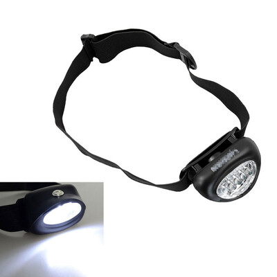 

Outdoor Headlamp LED Headlight ABS Lightweight Adjustable Camping Torch Lamp Light Flashlight