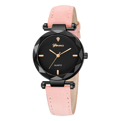 

Geneva Women Watches Scale Irregular Dial Ladies Quartz Wristwatch High Quality Leather Strap Casual Clock Gift Montre Femme