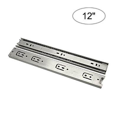 

2pcs Drawer Slides Steel Ball Slide Low Noise Ball Bearing Drawer Slides 1-Pair Heavy Duty Drawer Slides Drawer Guide Rail Steel B
