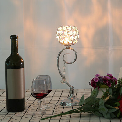 

Siaonvr Valentines Day Crystal Tea Light Candle HoldersCandle ShadeFor Wedding
