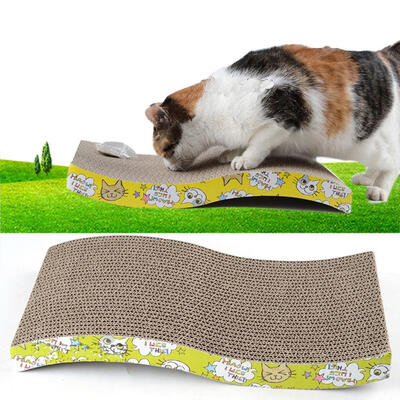 

Ktaxon Harden Corrugated Paper Pet Cat Toy Cat Plate with Catnip Random Pattern