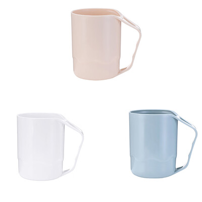 

Unique Bathroom Plastic Eco-friendly Tumblers Toothbrush Holder Cup Rinsing Mug Couple Rinse Brush Cup