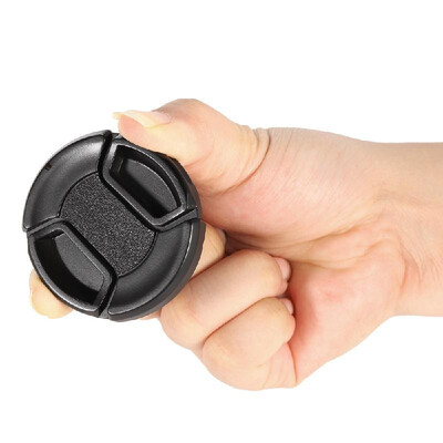 

55mm Center Pinch Snap-on Lens Cap Cover Keeper Holder for Canon Nikon Sony Olympus DSLR Camera Camcorder