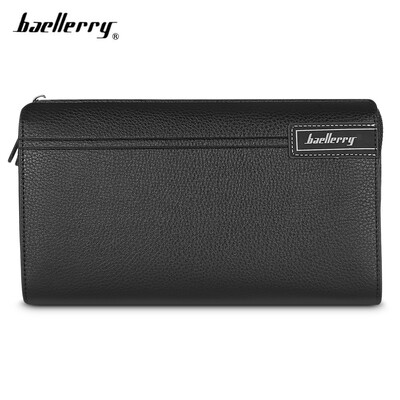 

Baellerry Business Men Wallet Long PU Leather Phone Clutch Handbag Top Zipper Card Holder