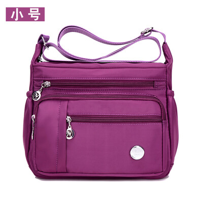 

Nylon Oxford cloth bag inclined backpack leisure shoulder bag canvas satchel female large capacity middle-aged&elderly mother