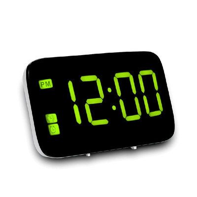 

LED Alarm Clock Digital LED Display Voice Control Electric Snooze Night Backlight Desktop Table Clock