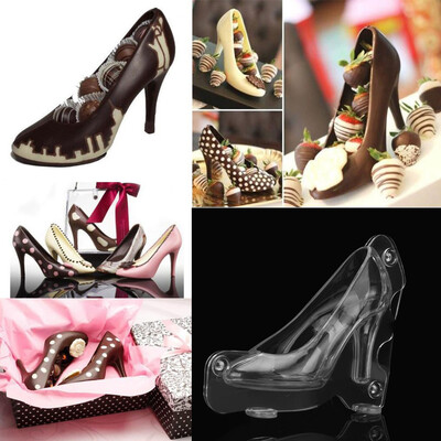 

Gobestart 3D High Heel Shoe Chocolate Mould Candy Cake Jelly Mold Wedding Decorating DIY