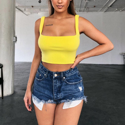 

Sexy Versatile Sling Sleeveless Comfortable Women Crop Top Shirt Sexy Slim Lady Bralette Tops Strap Skinny Vest Camisole