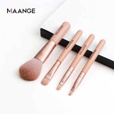 

Gobestart Mini Makeup Brush Set With 4 Pcs Micro Crystal Hair Blush Eye Shadow Brush