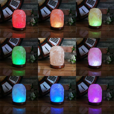 

Hot USB salt lamp crystal salt lamp seven colorful salt 05-1kg handmade p