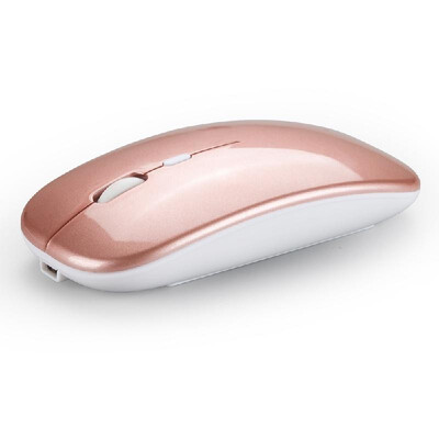 

HXSJ Wireless 24G Mouse Ultra-thin Silent Mouse Portable&Sleek Mice Rechargeable Mouse 10m33ft Wireless Transmission Rose G