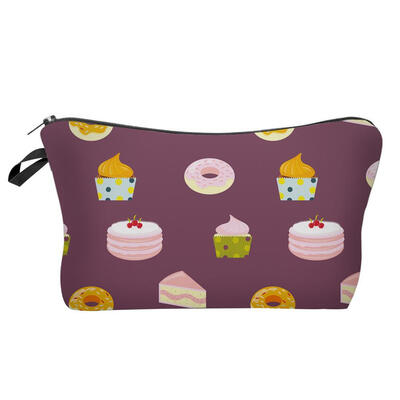 

3D Printed Cosmetic Bag Ladies Makeup Bags Women Wash Storage Color Handbag