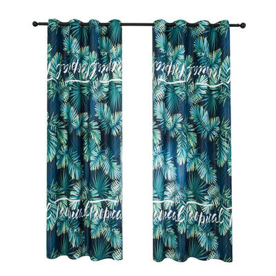 

Tropic Plants Printed Living Room Blackout Curtains Home Windows Drapes