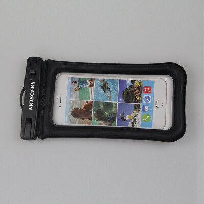 

Inflatable floating mobile phone waterproof bag