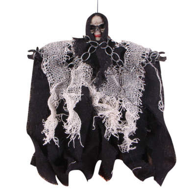 

Halloween Hanging Ghost Sound Control Skeleton Ghost Halloween Tricky Props Decoration Party Holiday DIY Decorations