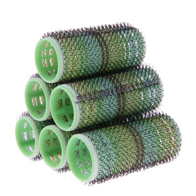 

6pcs Self Adhesive Hair Curler Magic Roller Home Salon DIY Hairstyle Tool